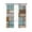 Brown Blue White, variant on Brown Pink Vintage Blackout Curtains, Light Blocking Print Window Curtains, Retro Farmhouse Elegant Pastoral Thermal Insulated Window Drapes for Living Room Kitchen Cafe 2 Panels, 55"W x 39"L