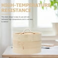 thumbnail image 3 of IBASETOY Premium Kitchen Bamboo Food Steamer for Convenient Food Storage Heat Resistant Khaki Synthetic Material 1 Set, 3 of 4