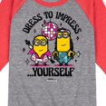 thumbnail image 3 of Despicable Me - Dress To Impress Yourself  - Toddler & Youth Raglan Graphic T-Shirt, 3 of 6