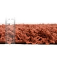 thumbnail image 5 of Unique Loom Solid Shag Collection Area Rug (3' 1" x 5' 3" Oval Terracotta), 5 of 7
