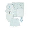 Disney Baby Wishes + Dreams Baby Boy Mickey Mouse Bodysuit, Shorts, Socks & Blanket Shower Gift Box, 4-Piece, Newborn-12 Months