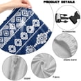 thumbnail image 5 of TSOVTHRID Elephant Aztec Floral Blue Print Gaming Chair Covers Slipcovers, Stretch Stain Resistant Computer Reclining Gaming Chair Seat Cover with Armrest Covers, 4 Pcs, 5 of 7