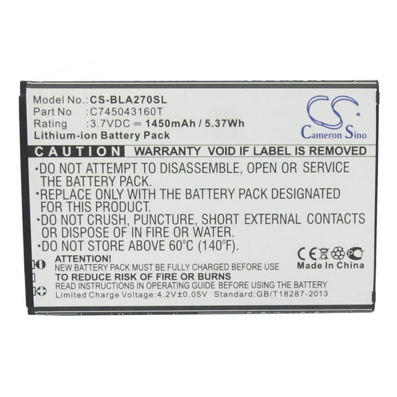 1450mAh C745043160T Battery for BLU A270A Advance 4.0 A270