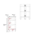thumbnail image 5 of Corner Shelf 3 Tier - White Floating Shelf for Small Spaces - Modern Corner Bookcase for Bedroom, Living Room, Office - Easy Assembly, 5 of 5