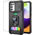 thumbnail image 1 of LAICAIW Galaxy A03S,Design for Samsung A 03S Phone Case with Screen Protector Card Holder Stand Kickstand Heavy Duty Slim Shockproof Hybrid Rugged Drop Protective Cover for Women Men Girls 6.5 inch, 1 of 6