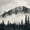Banff Park Mountain Scene, variant on Elephant Stock Nature Big Bear I Wall Art - Horizontal Multi Panel Canvas - Living Room Wall Decor - Animal Multi Panel - Gray And Black Decor By Cafelab - 33" x 20"