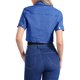 thumbnail image 3 of CHAQUETA DE MEZCLILLA RECORTADA PARA MUJER INSPIRE CHIC, MANGAS CORTAS, CIERRE FRONTAL CON BOTONES, TALLA XS, AZUL REAL, 3 of 6