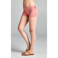 thumbnail image 4 of Essential Basic Junior Women Fold Over Low Rise Short Cotton Spandex Yoga Dance, 4 of 7