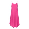 thumbnail image 6 of DHFJKG Sleeveless Beach Dress Women Loose Fit Summer Comfortable Flowy Long Dress Adjustable Straps Curved Hem Scoop Neck Trendy Dresses, 6 of 9