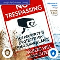 thumbnail image 5 of No Trespassing Property Protected By Video Surveillance Sign, Violators Prosecuted Sign,, 5 of 8