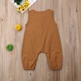 thumbnail image 5 of Diconna Newborn sleeveless cotton solid color button trousers jumpsuit, 5 of 5