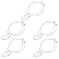 thumbnail image 1 of OFFIGAM 5pcs Jar Wire Clamps Stainless Steel Easy Fastening for Coffee Shop Storage Containers, 1 of 7