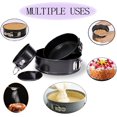 thumbnail image 4 of Springform Pan (4inch/7inch/9inch) Set,Leakproof Nonstick Bakeware Cheesecake Pan with Removable Bottom for Baker and Baking Enthusiast Black By Torubia, 4 of 7