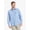 Canal Blue, variant on Men's & Big Men's Long Sleeve Knit Flannel Shirt, Sizes S-3XL