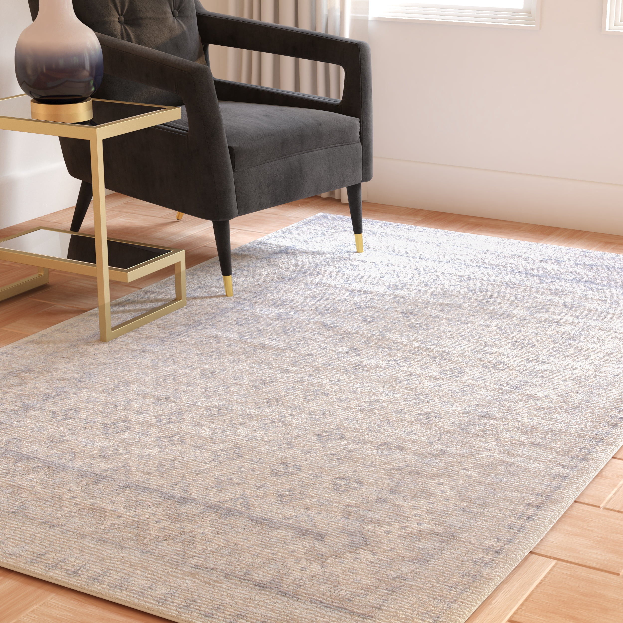 SAFAVIEH Brentwood Dory Geometric Area Rug, Ivory/Gray, 11' x 15'