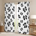 thumbnail image 2 of Manfei Cute Pink Bow Blackout Curtains,Lovely Bow Knot Curtains Pack of 2 (38x45 Each),White Black Bowtie Window Curtains For Princess,Breathable Home Decor, 2 of 6