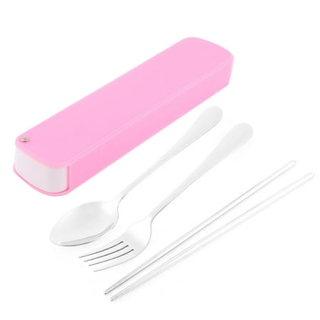 Unique Flatware Unique Bargains Casa-J Kitchen Spoon Chopsticks Fork Tableware Flatware Case Cutlery Set ()