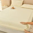 Winter Warm Fitted Sheet Stars Pinted Flannel Fleece Bed Sheet for