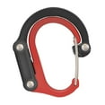 thumbnail image 4 of Carabiner Clip and Hook Bag, Purse, Backpack Hanger Buckle Rotating Hook Gear Clip for Camping Hammocks Traveling Mountain Climbing Hiking red and black, 4 of 10