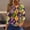 Gold, variant on LNZGNM Mardi Gras Womens Shirts Mask Printed 3/4 Length Sleeve Tops Fashion Funny Crew Neck Shirt 2026 Spring Carnival Outfit for Rave Wear, Purple, L