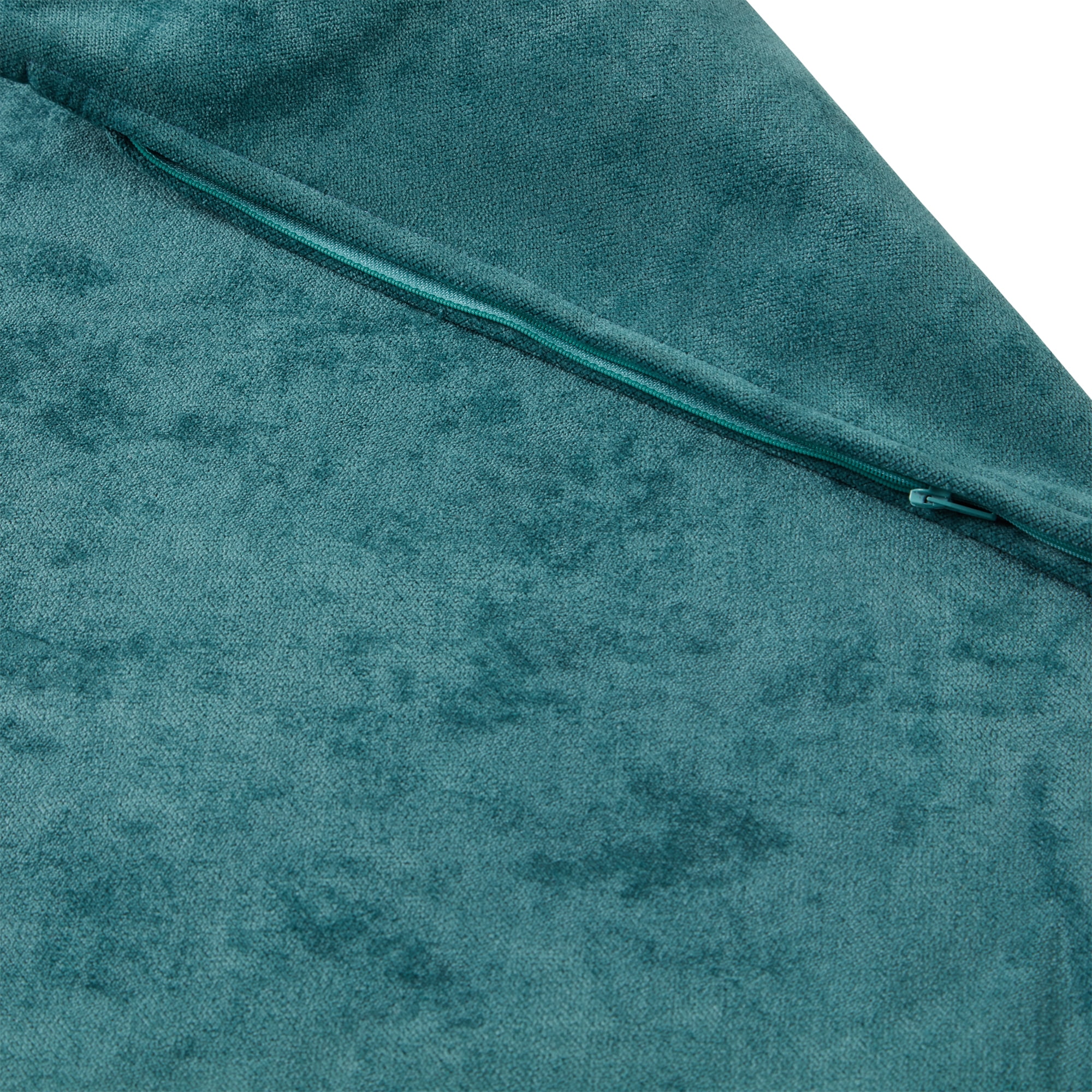 Greendale Home Fashions 24-in Aqua Velvet Throw Pillow Cover