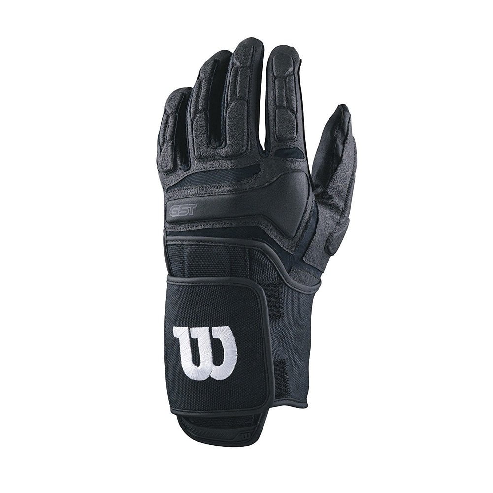Wilson GST Trench Football Gloves Adult Size M Black Pair