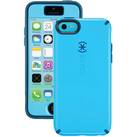 Blackberry Rubber Faceplates - Speck Products iPhone 5c CandyShell Case Plus FACEPLATE - Carrying Case - Lagoon Blue/Deep Sea Blue