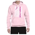 thumbnail image 2 of Wild Bobby, Survivor Awareness Flag Awareness Unisex Graphic Hoodie Sweatshirt, Light Pink, Small, 2 of 3