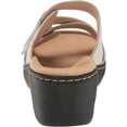 thumbnail image 3 of Clarks Merliah Karli Leather - Womens Open Toe Wedge Sandals, 3 of 8