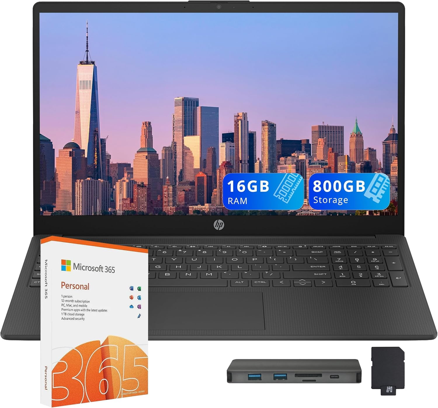 HP Pavilion Aero 13 Laptop, AMD Ryzen 5 5625U, 8 GB RAM, 512 GB