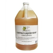 Natural Way Organics Ultra Mild Unscented Castile Soap  100% Pure -No Artificial Chemicals, Fragrances or Colorants 1 Gallon (128 ounce)