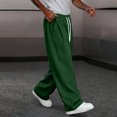 thumbnail image 2 of FRSASU Men’s Baggy Sweatpants with Elastic Drawstring Waist, Wide-Leg Casual Loose Cotton Joggers with Deep Pockets Green, 2 of 7