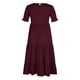 thumbnail image 4 of Vestido bohemio informal de verano para mujer, estampado floral, volantes, mangas abullonadas, cintura alta, vestidos de playa a media pierna Pompotops ghjkhdj11550, 4 of 8