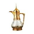thumbnail image 3 of Fancyes Insulated Coffee Carafe Arabian Thermal Coffee Pot Ornaments Elegant for Hot Drinks Housewarming Portable Juice Kettle Teapot Gold, 3 of 8