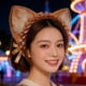 thumbnail image 5 of Diadema con Orejas de Gato para Adultos, Ideal para Espectáculos, Bailes de Graduación Y Piel Sintética., 5 of 6