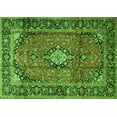 thumbnail image 1 of Ahgly Company Indoor Rectangle Medallion Green Traditional Area Rugs, 2' x 5', 1 of 1