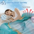 thumbnail image 3 of Teal Pink Marble Cooling Blanket,Lightweight Breathable Summer Throw Blanket with Double Sided Cold Effect,Abstract Ink Painting Modern Luxury Picnic Blankets Bed Sheet for Hot Sleepers 50"x60", 3 of 8