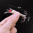 thumbnail image 4 of Pesca Señuelo de pesca de calamar luminoso 4g, gancho de plantilla, cebo suave Artificial, aparejos de pesca, 4 of 6