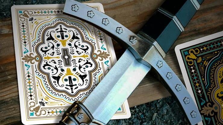 Secret Tale King Arthur White Knight Playing Cards by Dutch Card House
