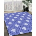 thumbnail image 3 of Ahgly Company Machine Washable Indoor Rectangle Transitional Heavenly Blue Area Rugs, 4' x 6', 3 of 7