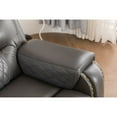 thumbnail image 4 of Ilyiano Two Tone Faux Leather 2-PC Livingroom Reclining Set In Gray, 4 of 10