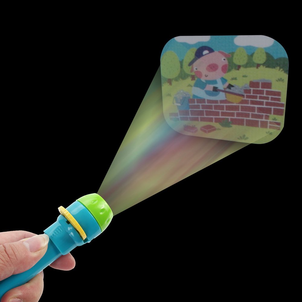 Reactionnx Kids Story Projector Flashlight, Mini Theater Fairy Movies