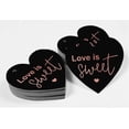 thumbnail image 4 of Inkdotpot 100 Pack Real Rose Gold Foil Paper Tag Love Is Sweet Wedding Favor Hang Tag, 4 of 6
