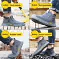 thumbnail image 3 of GUYISA Steel Toe Safety Boots Men Work Shoes Puncture-Proof Welder Work Boots Men Safety Shoes Protective Indestructible Boots, 3 of 4
