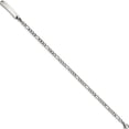 thumbnail image 2 of Stainless Steel Polished Figaro Chain With Removeable Id Plate 8.5In Bracelet (8.5 X 3.55) Made In China srb2265-8.5, 2 of 5