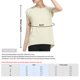 thumbnail image 2 of Camiseta deportiva para mujer Hollow Out Split Back O Neck Short, 2 of 8