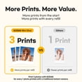 thumbnail image 3 of KODAK Mini Shot 3 Retro 4PASS 2-in-1 Instant Camera and Photo Printer (3x3 inches) + 8 Sheets, Yellow, 3 of 10