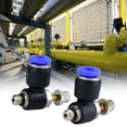 thumbnail image 2 of Pneumatic Fitting  Pneumatic Fitting Valve  Pneumatic Regulator Valve 2pcs Tube Air  Speed Controller Pipe Pneumatic Fitting Regulator Valve SL4-M5, 2 of 7