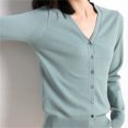 thumbnail image 4 of Baberdicy Cardigan Sweaters for Women, Women's Classic Button Down Long Sleeve V Neck Soft Knit Sweater V Neck Cardigan Sweaters for Women M, 4 of 4
