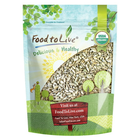 Organic Sprouted Sunflower Seeds, 1 Pound - Non-GMO, Kosher, No Shell, Unsalted, Raw Kernels, Vegan Superfood, Bulk - by Food to (Best Way To Sprout Seeds To Eat)